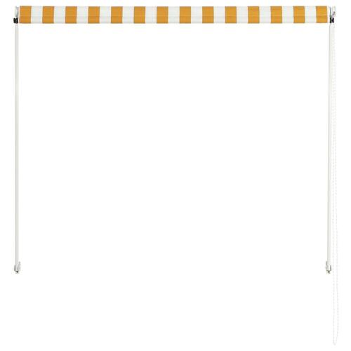 Foldemarkise 150x150 cm gul og hvid