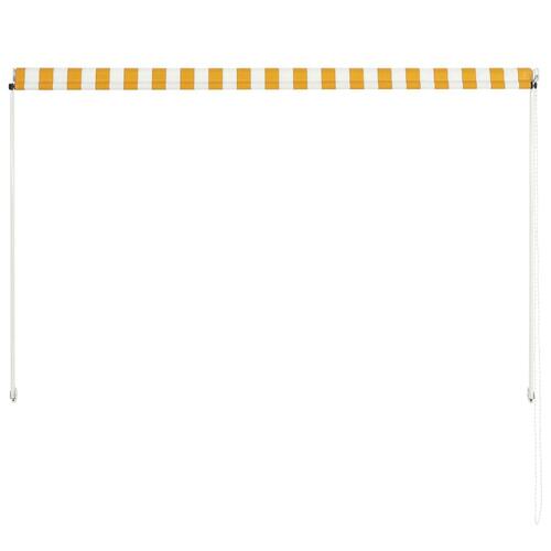 Foldemarkise 200x150 cm gul og hvid