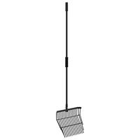 Fork 14 tænder stål sort