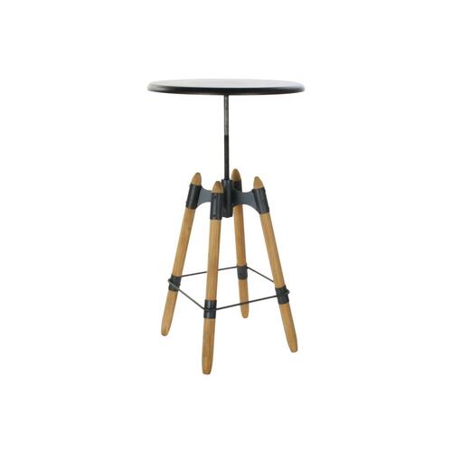 Sofabord 8424001831456 60 x 60 x 105 cm Natur Sort Metal Træ
