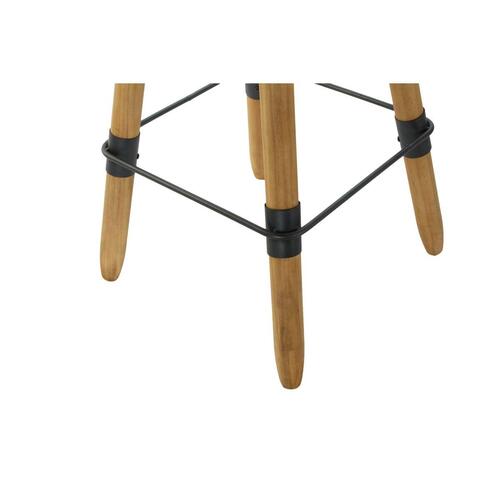 Sofabord 8424001831456 60 x 60 x 105 cm Natur Sort Metal Træ