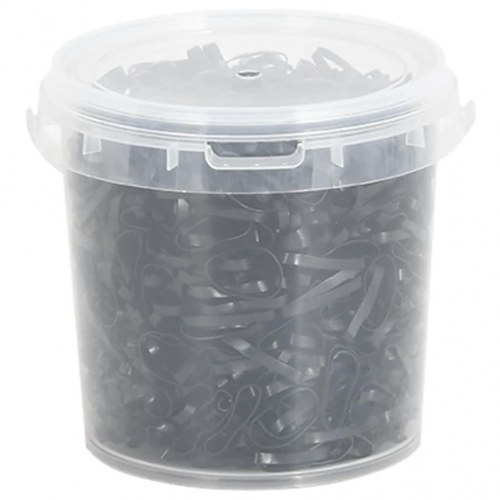 Manelastikker til heste 1500 stk. silikone sort