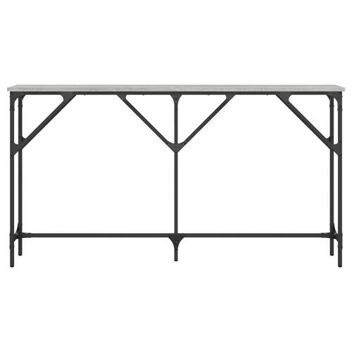 Konsolbord 140x23x75 cm konstrueret træ grå sonoma-eg