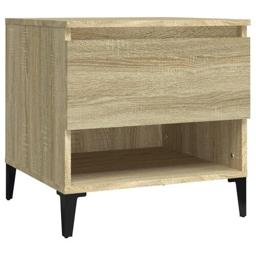 Sidebord 50x46x50 cm konstrueret træ sonoma-eg