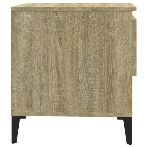 Sidebord 50x46x50 cm konstrueret træ sonoma-eg