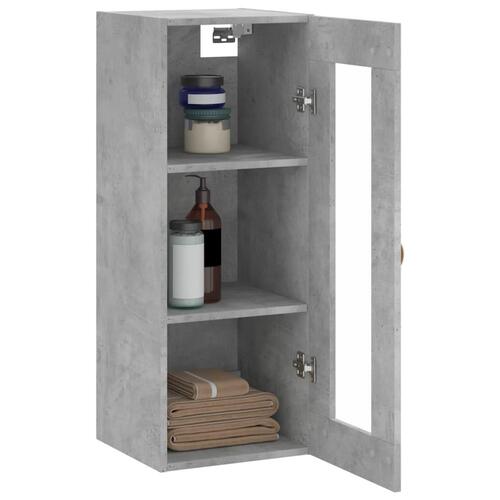 Vægskab 34,5x34x90 cm betongrå