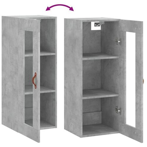 Vægskab 34,5x34x90 cm betongrå