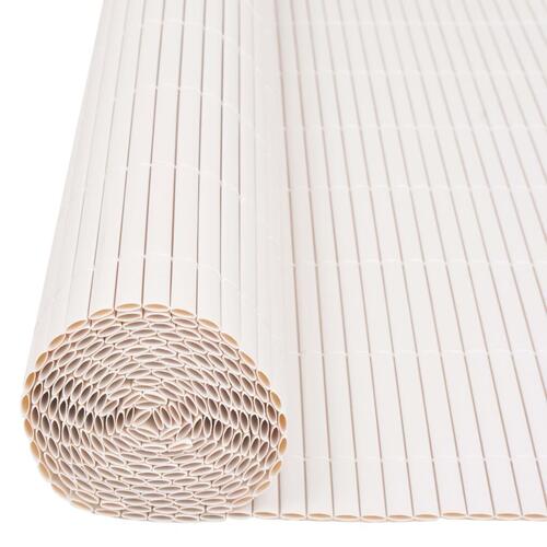 Dobbeltsidet havehegn 90 x 500 cm hvid