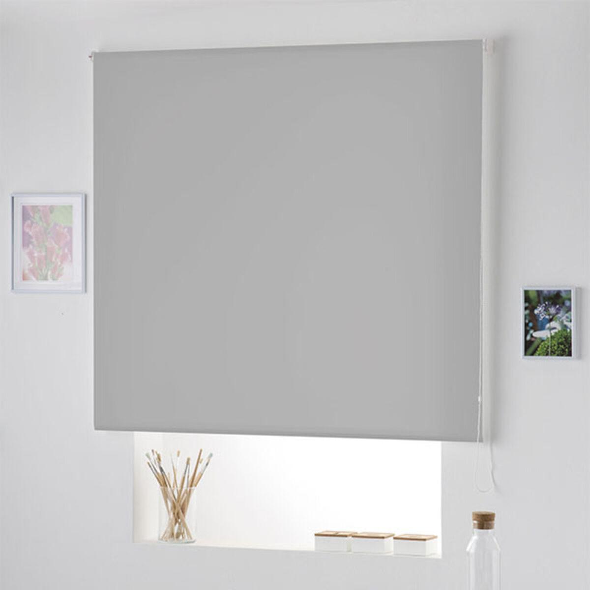 Gennemsigtigt rullegardin Naturals Grå 100 x 175 cm