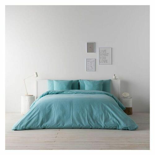 Nordisk cover Naturals Lino Grøn UK dobbeltseng (220 x 220 cm)