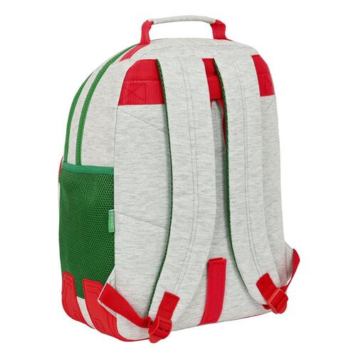 Skoletaske Benetton Pop Grå (32 x 42 x 15 cm)