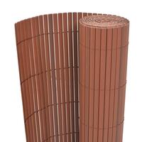 Dobbeltsidet havehegn PVC 150 x 300 cm brun