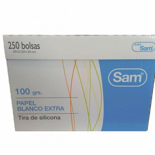 Sam konvolutter DIN C4 hvid 22,9 × 32,4 cm - 250 stk., 100 g/m²