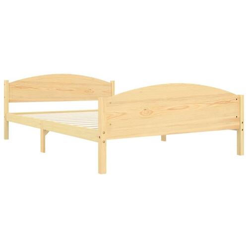 Sengestel 160x200 cm massivt fyrretræ