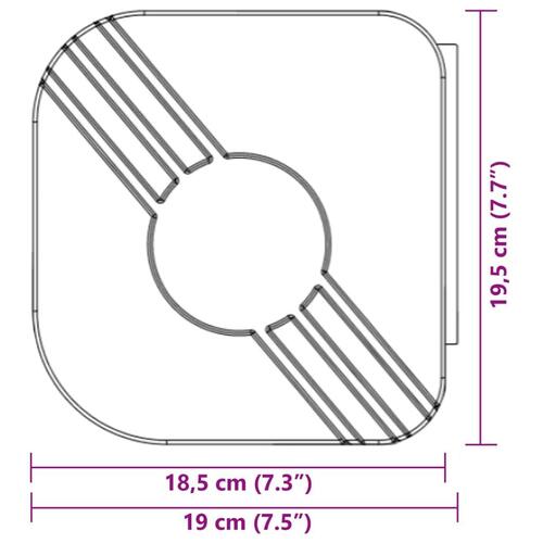 Foldemarkise 5x3 m stof og aluminium blå og hvid