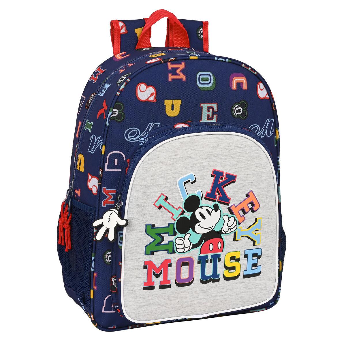 Mickey Mouse Clubhouse Only One skoletaske - marineblå 33 × 42 × 14 cm billede