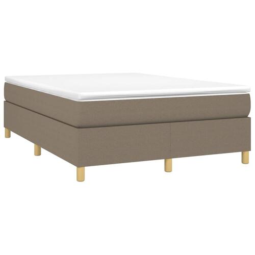 Sengeramme uden madras 140x190 cm stof gråbrun
