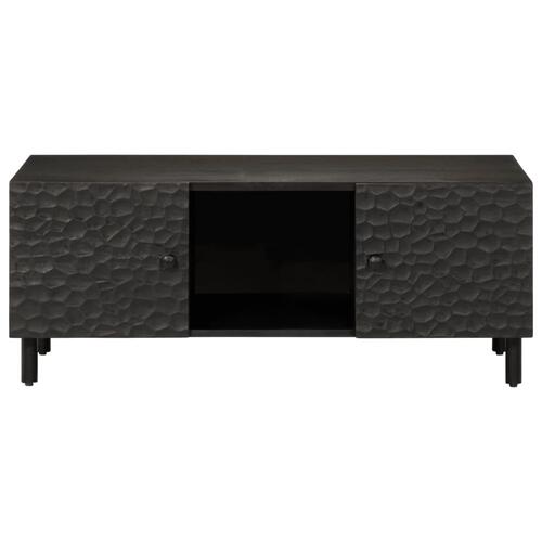 Sofabord 100x54x40 cm massivt mangotræ sort