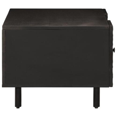 Sofabord 100x54x40 cm massivt mangotræ sort