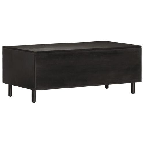 Sofabord 100x54x40 cm massivt mangotræ sort