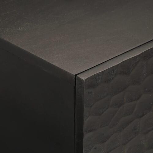 Sofabord 100x54x40 cm massivt mangotræ sort