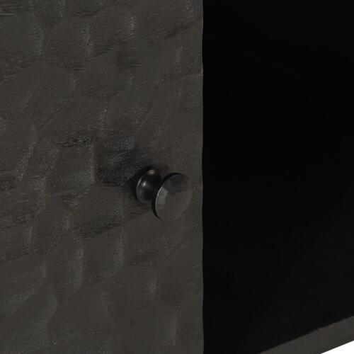 Sofabord 100x54x40 cm massivt mangotræ sort