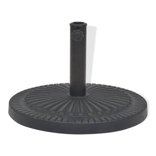 Parasolfod resin rund sort 29 kg