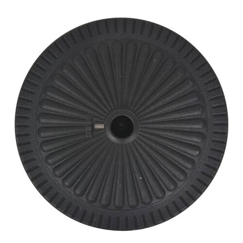 Parasolfod resin rund sort 29 kg