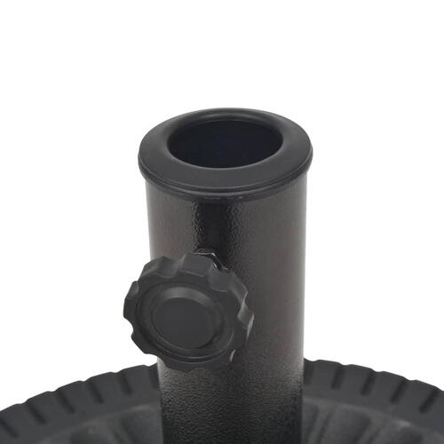 Parasolfod resin rund sort 29 kg
