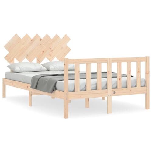 Sengeramme med sengegavl Small Double massivt træ