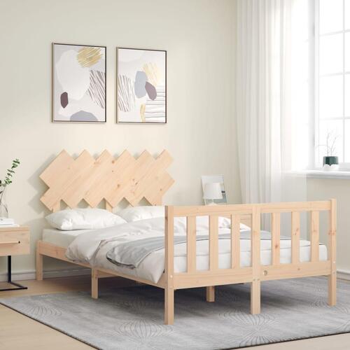 Sengeramme med sengegavl Small Double massivt træ