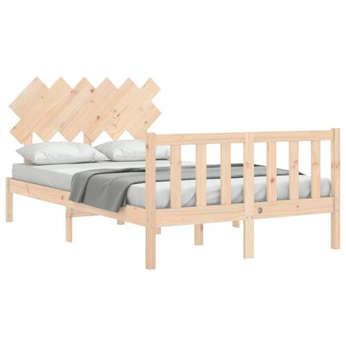 Sengeramme med sengegavl Small Double massivt træ