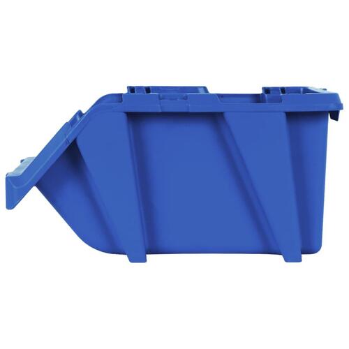 Stabelbare opbevaringskasser 50 stk. 200 x 300 x 130 mm blå