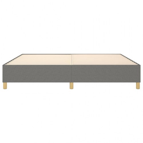 Boxspring sengeramme 140×200 cm - stof, mørkegrå
