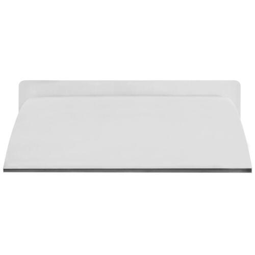 Fontæne til svømmebassin rustfrit stål 30x9x26 cm sølv