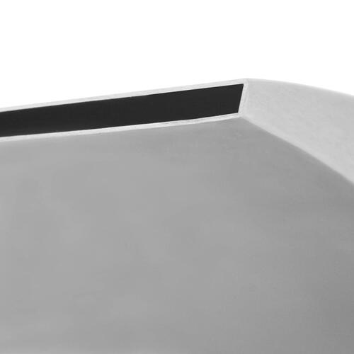 Fontæne til svømmebassin rustfrit stål 30x9x26 cm sølv