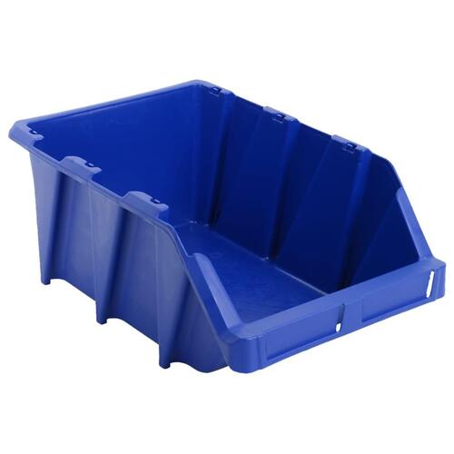Stabelbare opbevaringskasser 20 stk. 265 x 420 x 178 mm blå