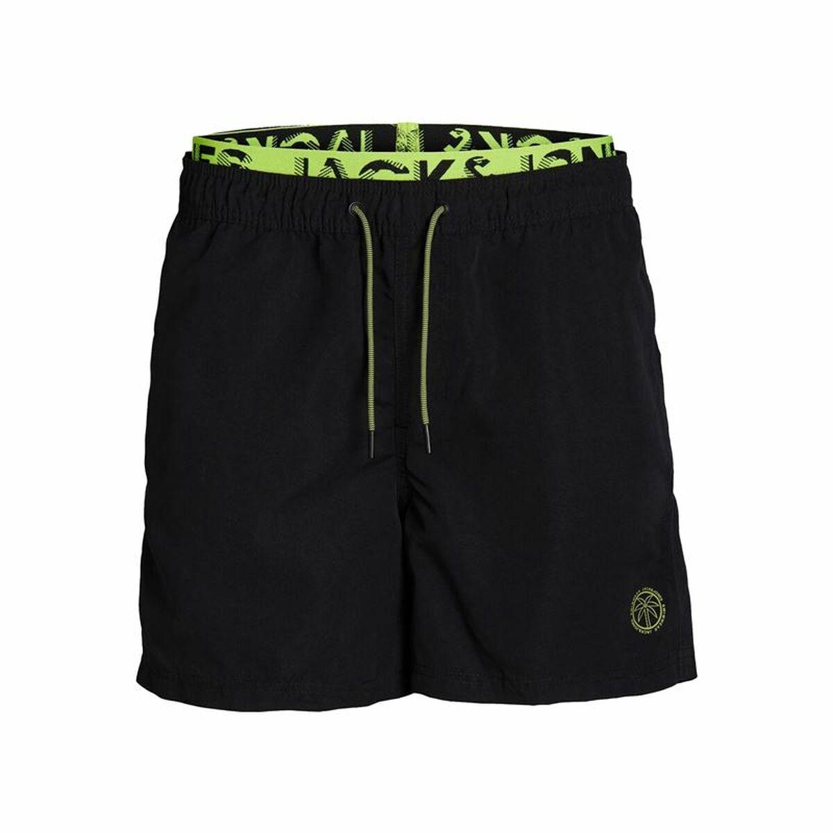 Børne Badetøj Jack & Jones Jjswim Db Wb Neon Sort 164 cm