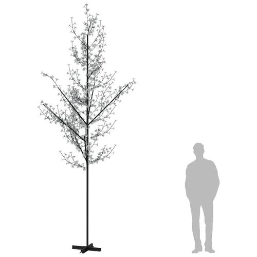 Kirsebærtræ med LED-lys 400 cm 672 LED'er varmt hvidt lys