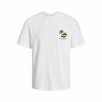 Kortærmet T-shirt til Mænd Jack & Jones Jortampa Back Ss Crew Hvid 116-122 cm