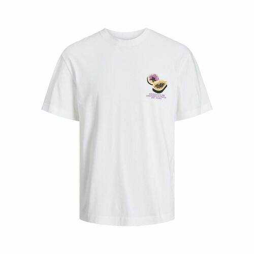 Kortærmet T-shirt til Mænd Jack & Jones Jortampa Back Ss Crew Hvid 116-122 cm