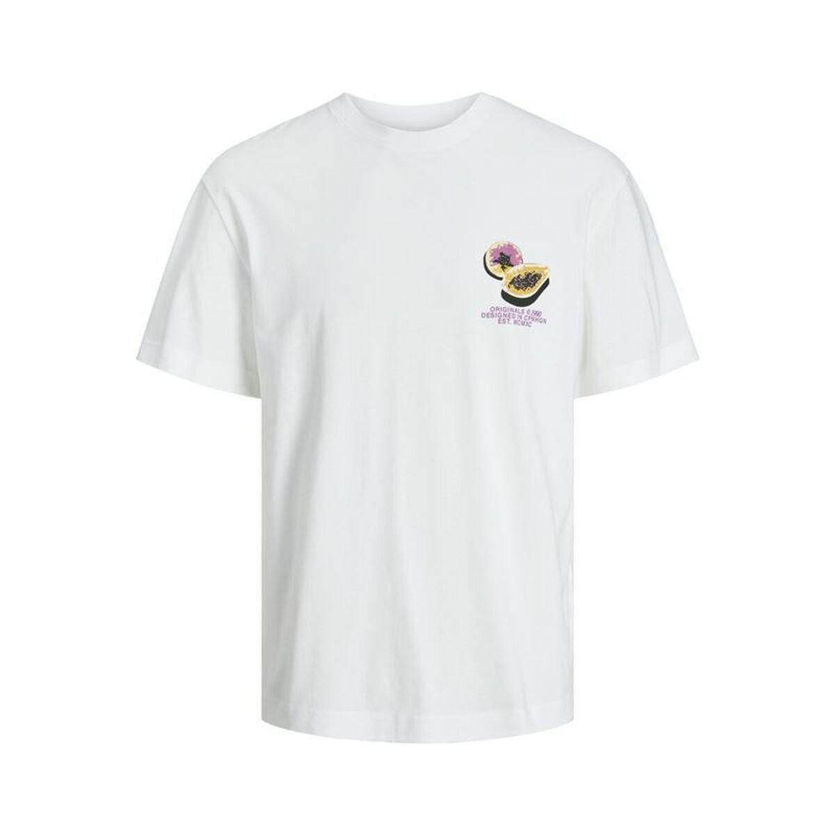 Kortærmet T-shirt til Mænd Jack & Jones Jortampa Back Ss Crew Hvid 116-122 cm