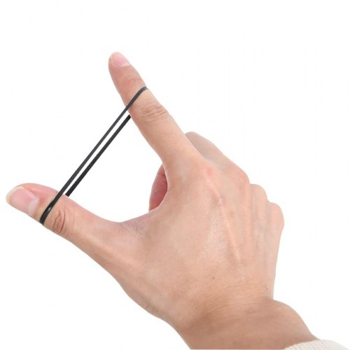 Manelastikker til heste 400 stk. silikone sort