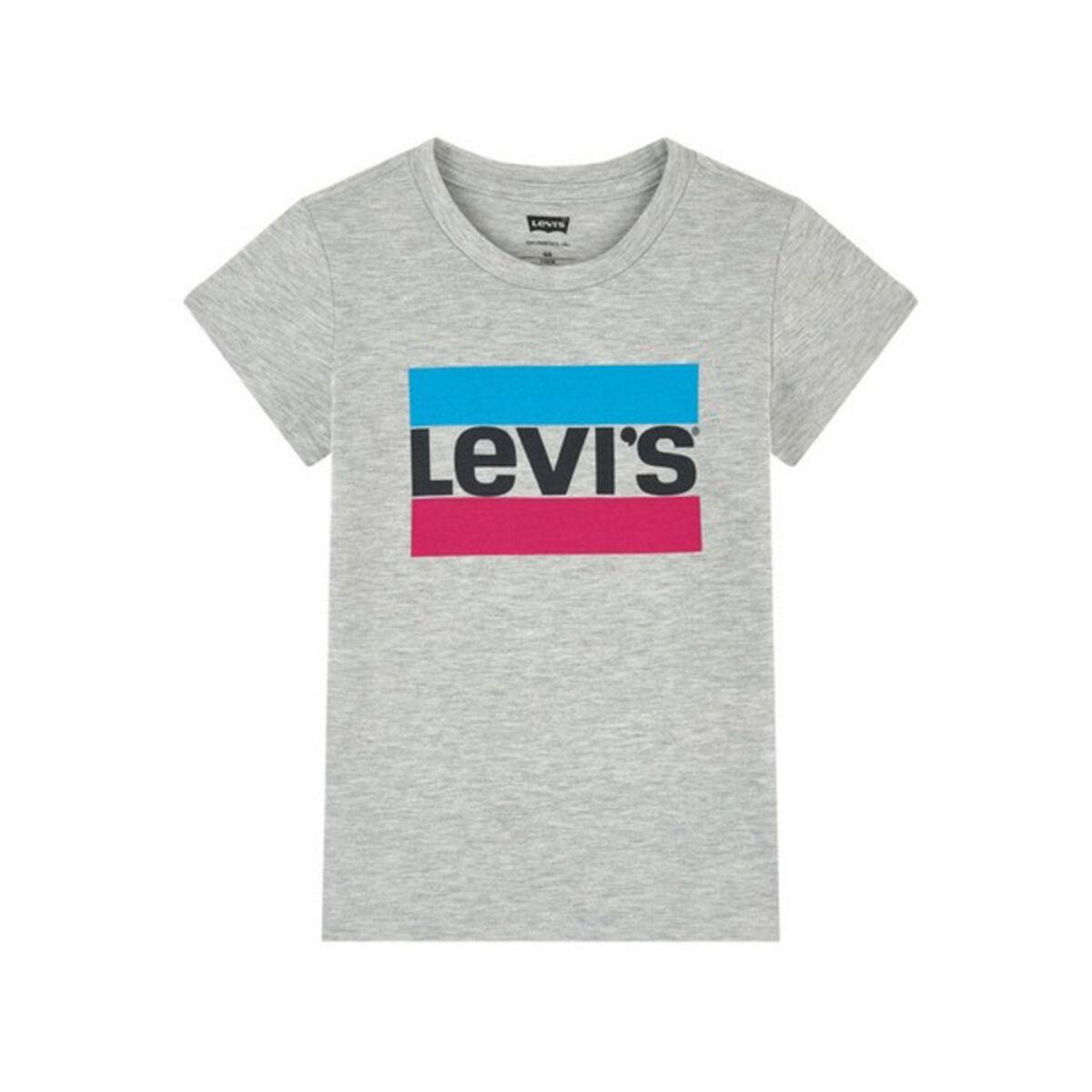 Kortærmet T-shirt til Børn Levi's Sportswear Logo Tee Grå 8 år