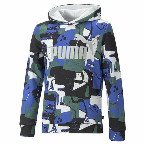 Sweatshirt til Børn Puma Essentials+ Street Art Aop Blå 7-8 år