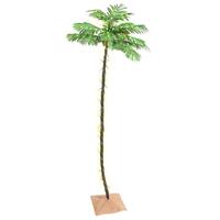 LED-palmetræ 300 cm 192 LED'er varmt hvidt lys hvid