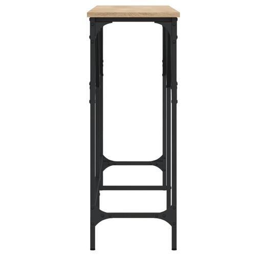 Konsolbord 140x29x75 cm konstrueret træ sonoma-eg