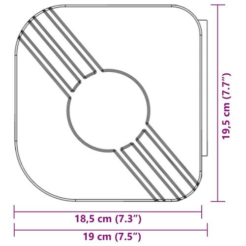 Foldemarkise 4x3 m stof og aluminium blå og hvid