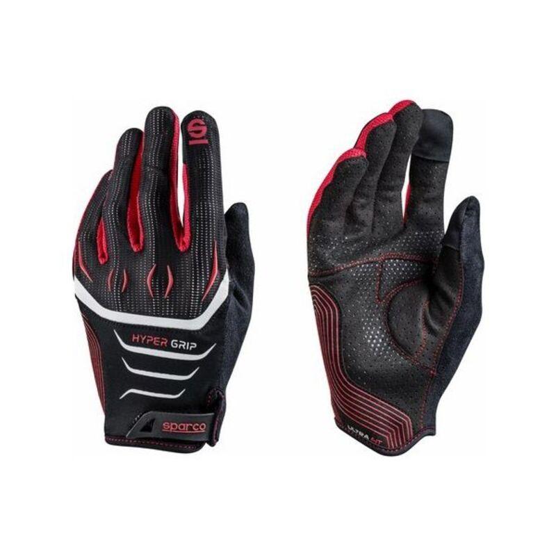 Sparco Hypergrip kørehandsker - Sort/Rød - Str. 11