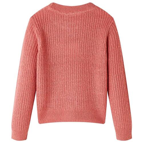 Sweater til børn str. 140 strikket pink